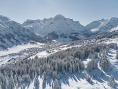 Winterpanorama Lech Zürs am Arlberg